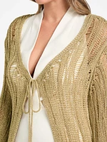 Lucky Lurex Net Duster Cardigan