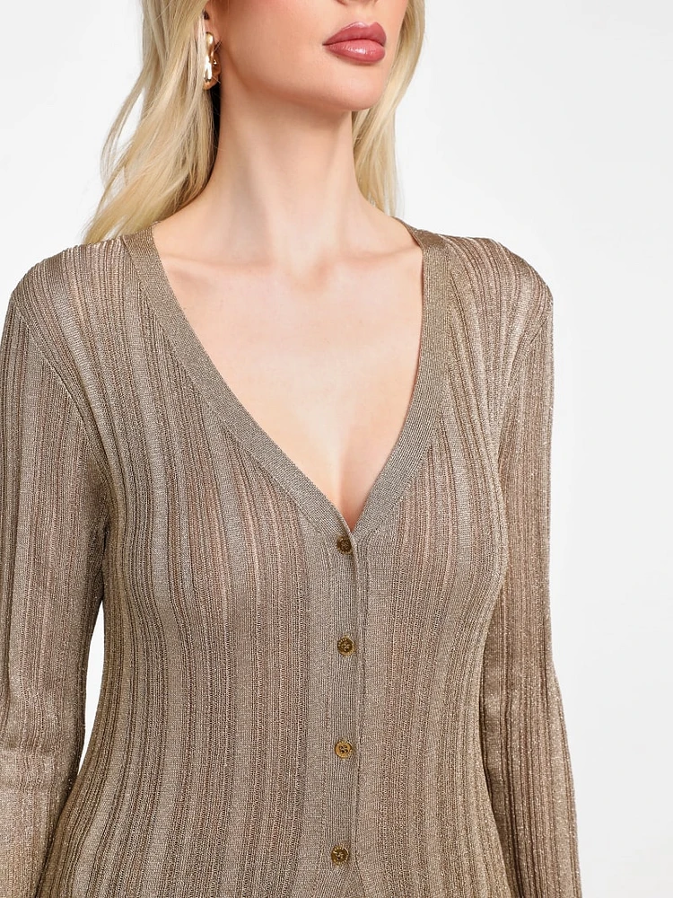 Gia Lurex Long Cardigan