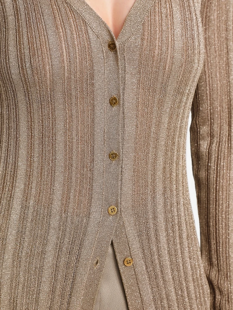 Gia Lurex Long Cardigan