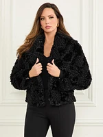 Margot Longline Faux-Fur Coat