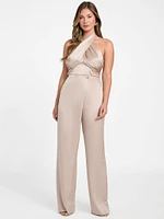 Aretha Satin Crossed Top