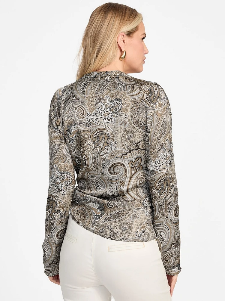 Eco Alanis Printed Wrap Blouse