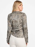 Eco Alanis Printed Wrap Blouse