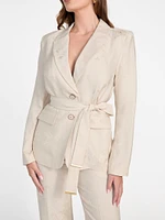 Whitney Floral Belted Blazer