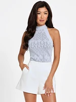 Billie Monogram Sweater Top
