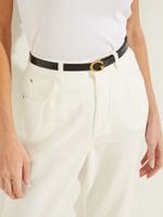 Bree Crocodile Skinny Belt