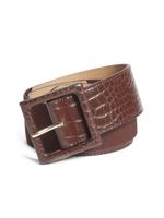 Faux-Crocodile Waist Belt