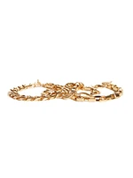 Gold-Tone Chain Bracelet Set