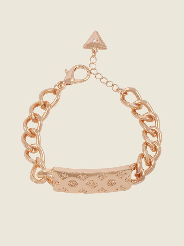 Gold-Tone ID Bar Bracelet