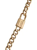 Gold-Tone Chain-Link Magnetic Bracelet