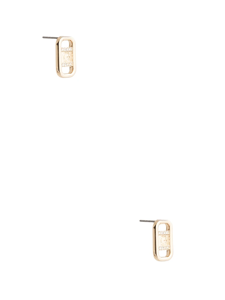 Gold-Tone G Stud Earrings