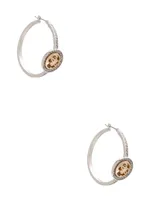 Multi-Tone Quattro G Hoop Earrings