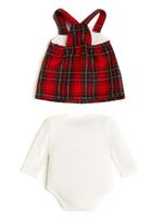 Long-Sleeve Bodysuit and Plaid Skirtall Set (0-24M)