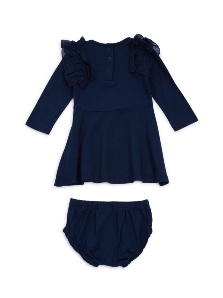 Sequin Heart Logo Dress and Bloomers Set (0-24M)