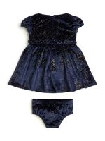 Metallic Dots Velour Dress (0-24M)