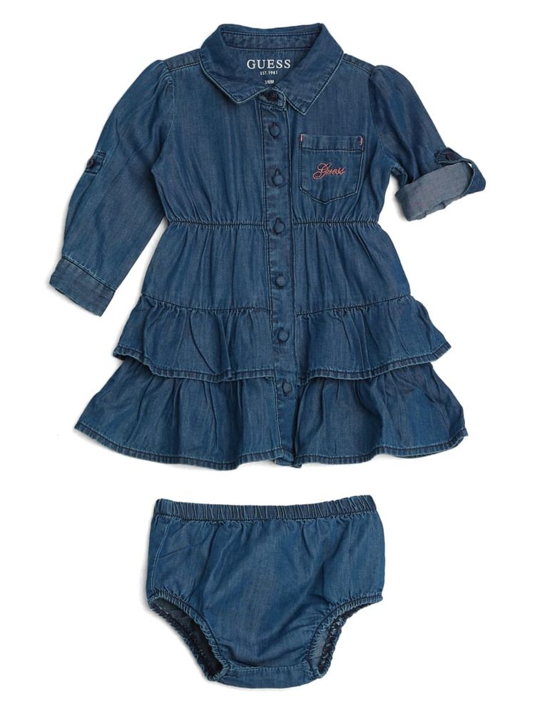 Tiered Denim Dress (3-24M)