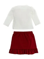 Heart Tee and Ruffled Skirt Set (0-12M)