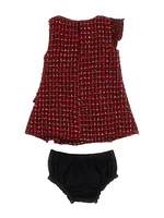 Wool-Blend Tweed Dress and Bloomers Set (0-24M)