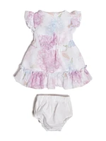 Chiffon Ruffle Dress (0-9M)