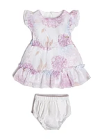 Chiffon Ruffle Dress (0-9M)