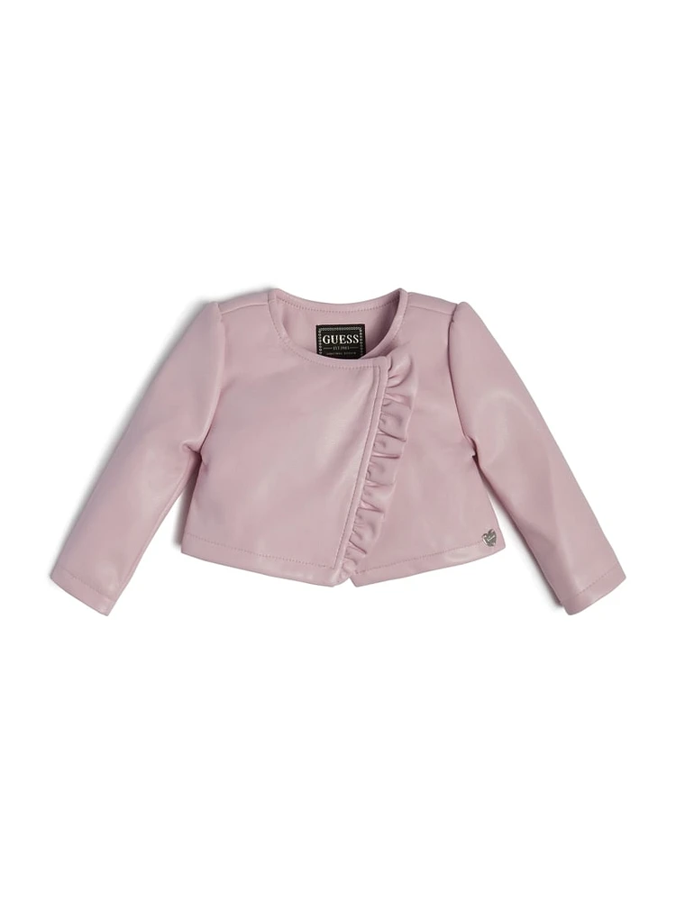 Faux-Leather Ceremony Jacket (0-9M)