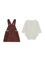 Heart Bodysuit and Tweed Skirtall Set (0-24M)