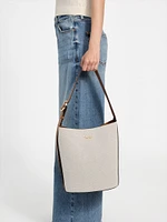 Nicolette Canvas Large Bucket Bag