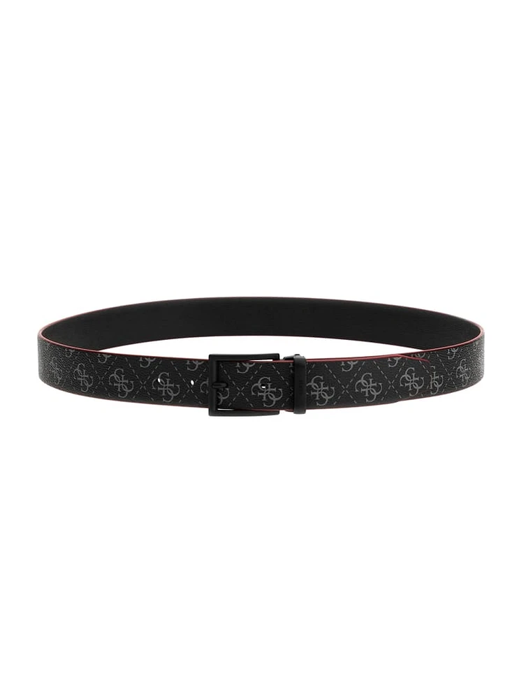 Reversible Faux-Leather Belt