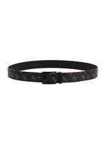 Reversible Faux-Leather Belt