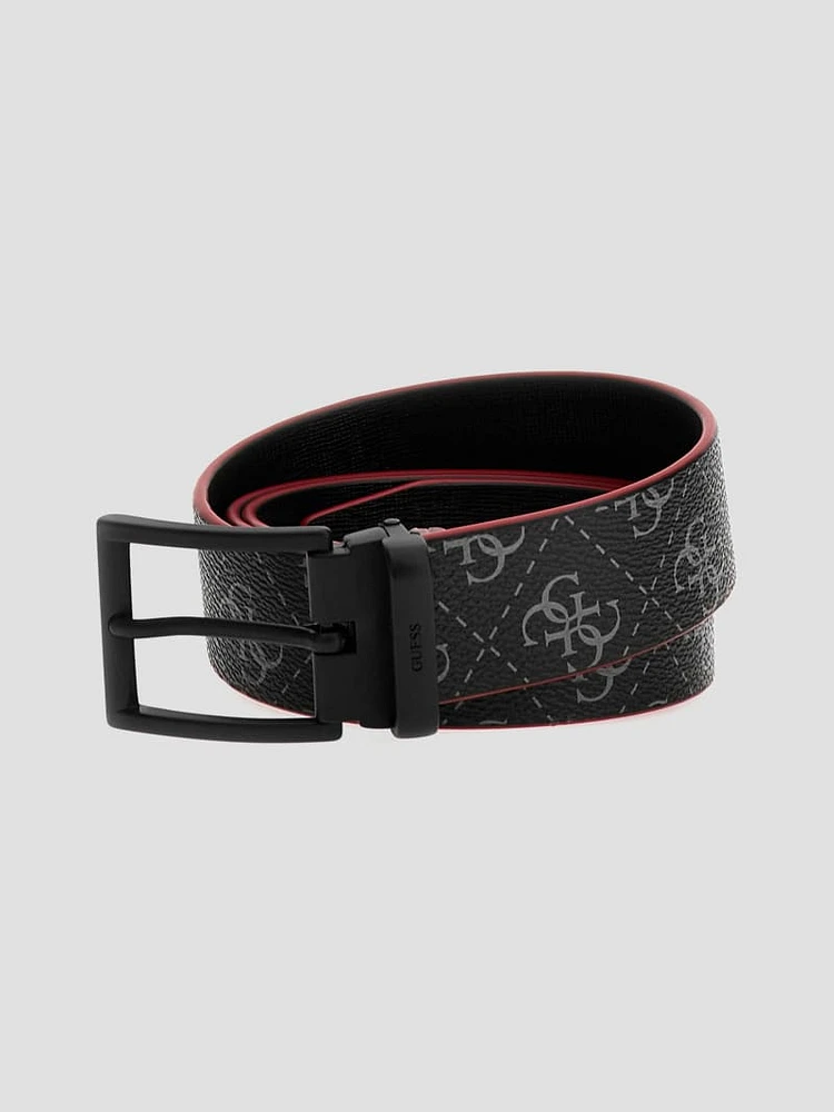 Reversible Faux-Leather Belt