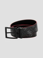 Reversible Faux-Leather Belt