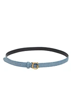 Ginevra Snakeskin Skinny Belt