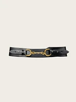 Bamboo Clasp Leather Belt