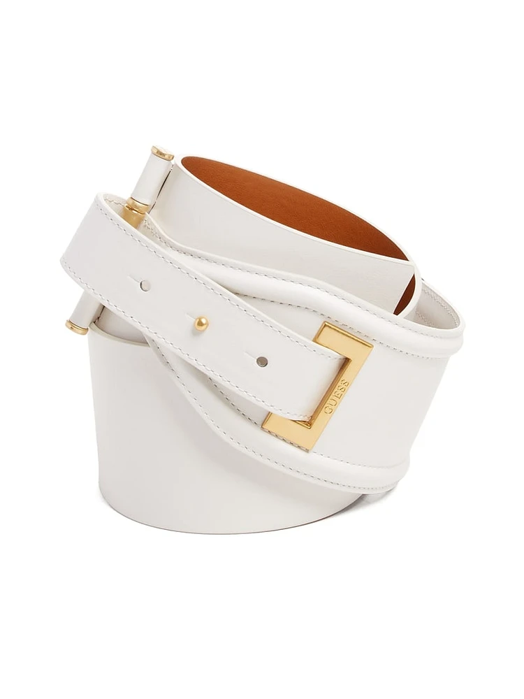 Wide Leather Belt