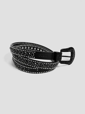 Dakota Rhinestone Skinny Belt