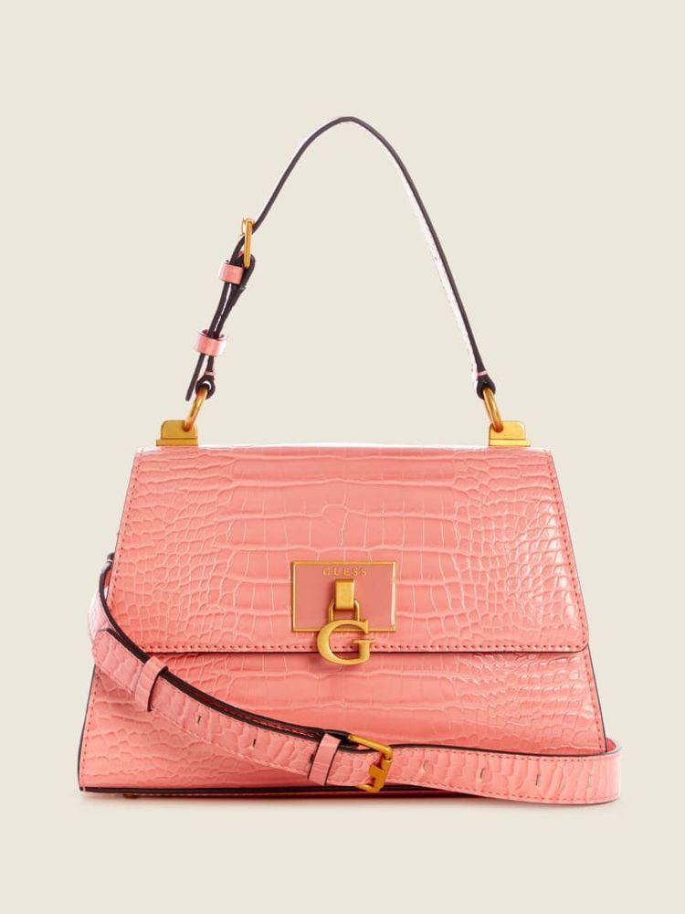 GUESS Stephi Top-Handle Flap Bag