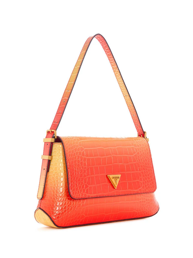 Desideria Ombre Croc Shoulder Bag