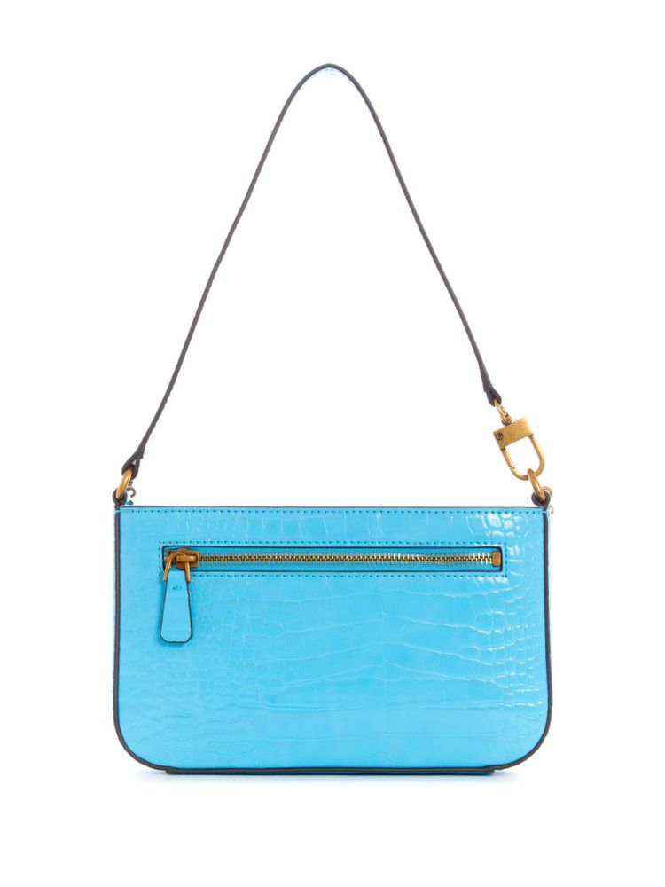 GUESS Katey Mini Croc Shoulder Bag