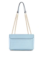 Nell Croc Convertible Crossbody