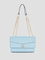 Nell Croc Convertible Crossbody