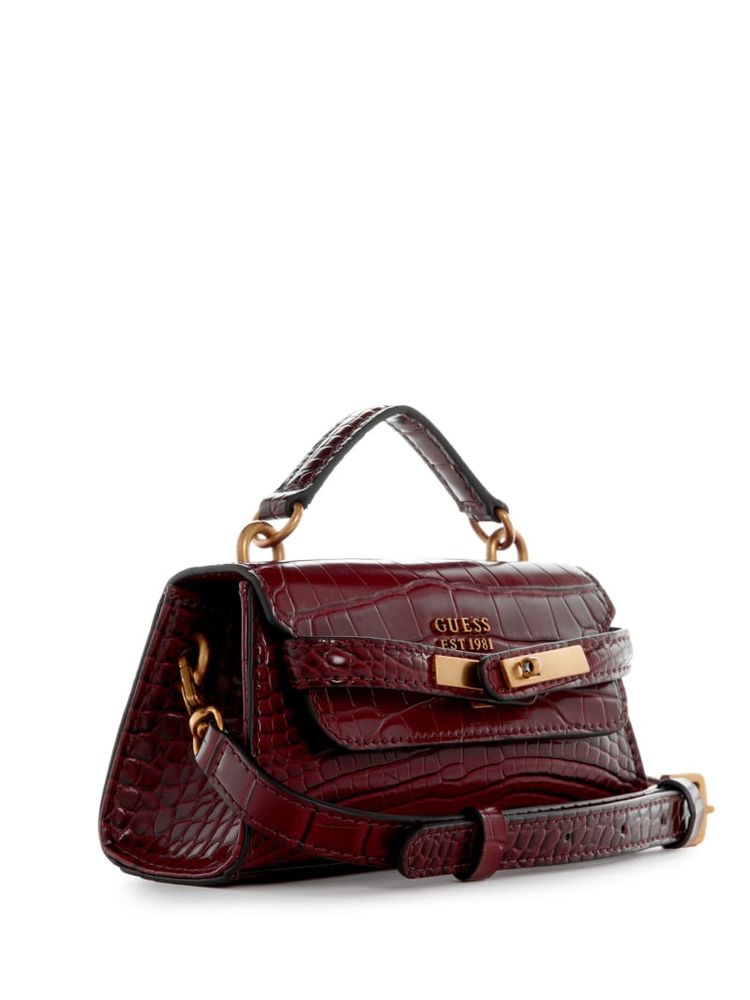  GUESS Monia Python Print Leather Mini Satchel : GUESS:  Clothing, Shoes & Jewelry