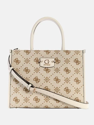 Neda Jacquard Logo Tote