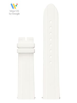 41mm White Silicone Smartwatch Touch Strap