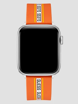 Monogram Tape Orange Silicone 42-44 mm Band for Apple Watch®