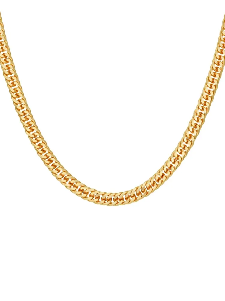Gold-Tone Curb Chain Link Necklace