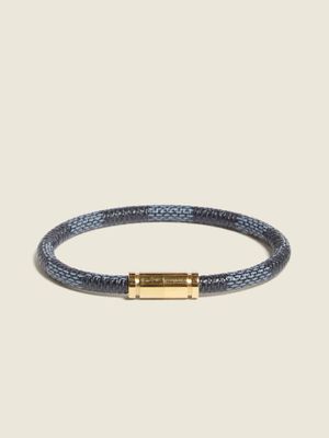 Louis Vuitton Circle Bicolor Leather Braided Bracelet