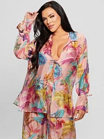 Silk-Blend Swim Cover-Up