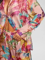 Silk-Blend Swim Cover-Up