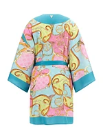 Belted Satin Kimono