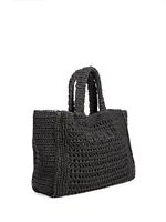 Crochet Logo Beach Bag